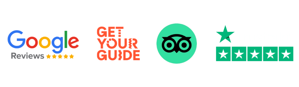iconos google reviews, get your guide, trustpilot