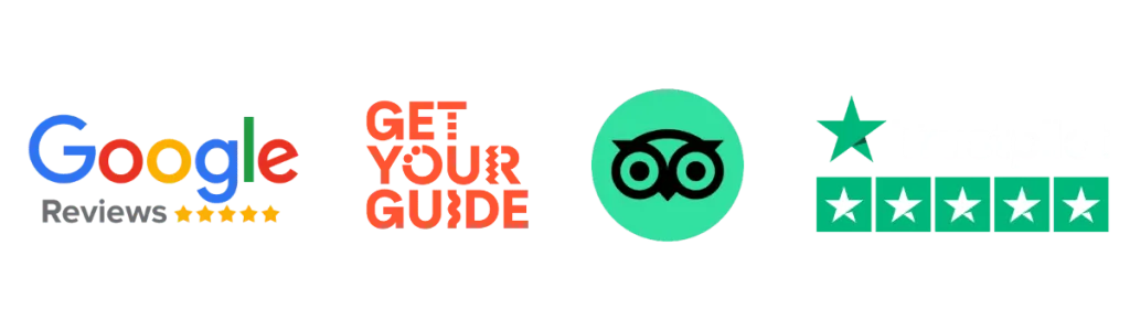 iconos google reviews, get your guide, trustpilot
